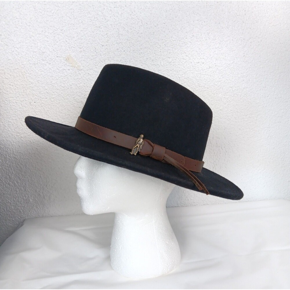 Jack Murphy Boston Water Repellent Wool Felt Hat Teardrop Crown Wide-Brimmed